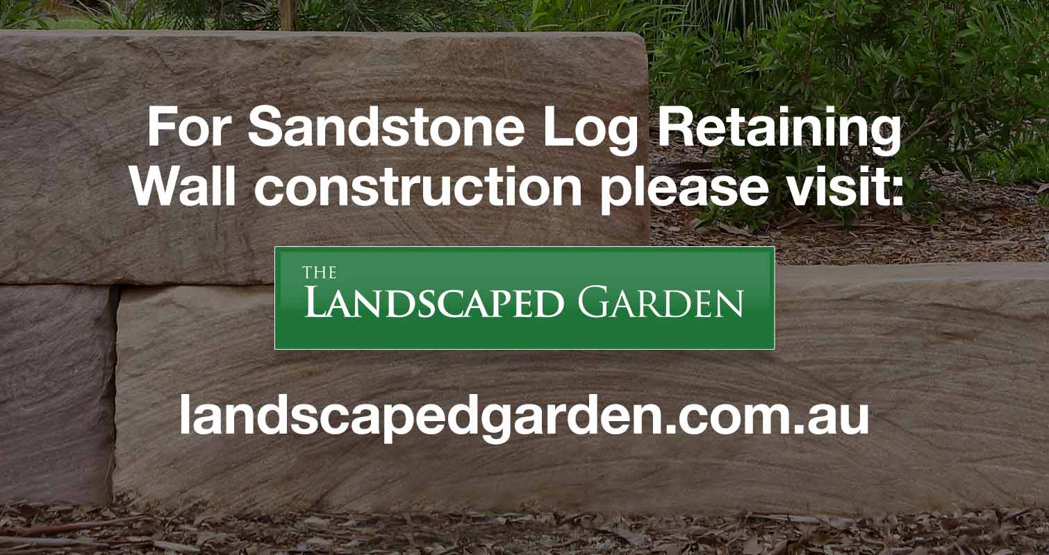 Sandstone Log Landscaped Garden